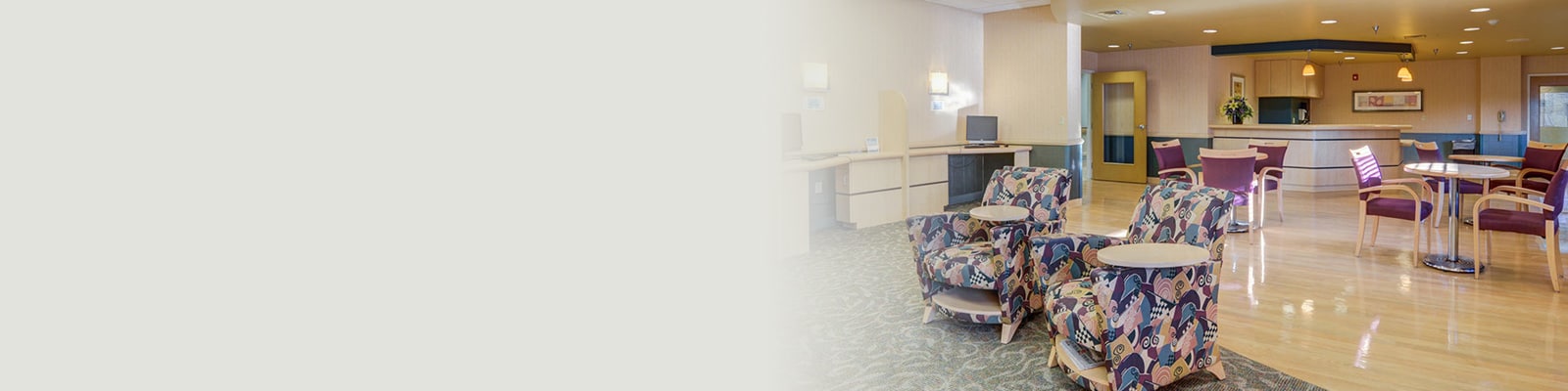 The general activity room at the Carnegie Park Post Acute facility